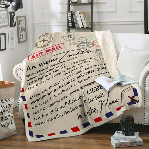 "An meine Tochter" Decke - Postkarte 2